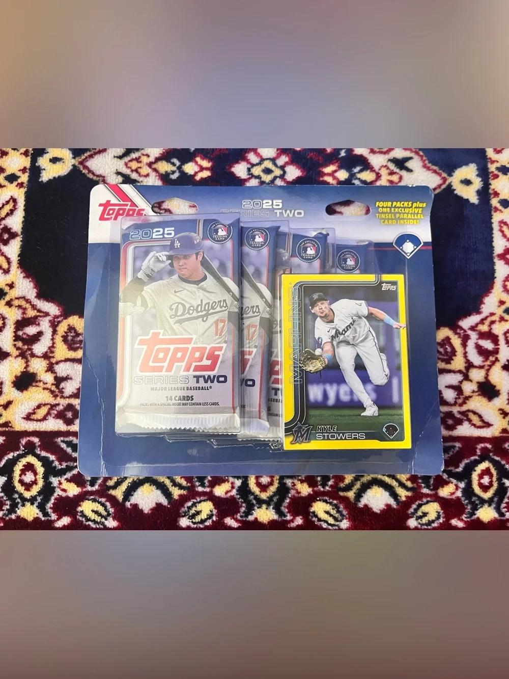 Topps 2025 Series Two baseball packs w/ Marlins Kyle Stowers card